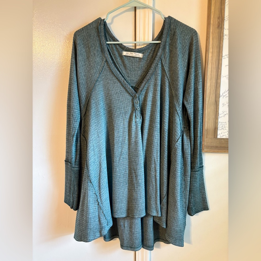 We the Free Long Sleeve Waffle Shirt